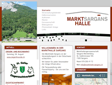 Tablet Screenshot of markthalle-sargans.ch